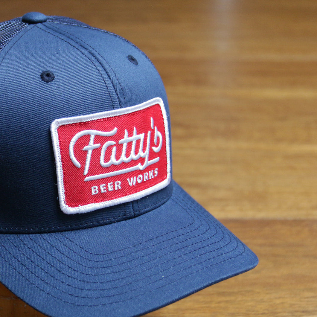 Fatty's Trucker Hat with Red Patch 5 Panel
