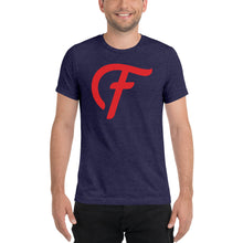Fatty's F Script T-shirt - Navy & Red